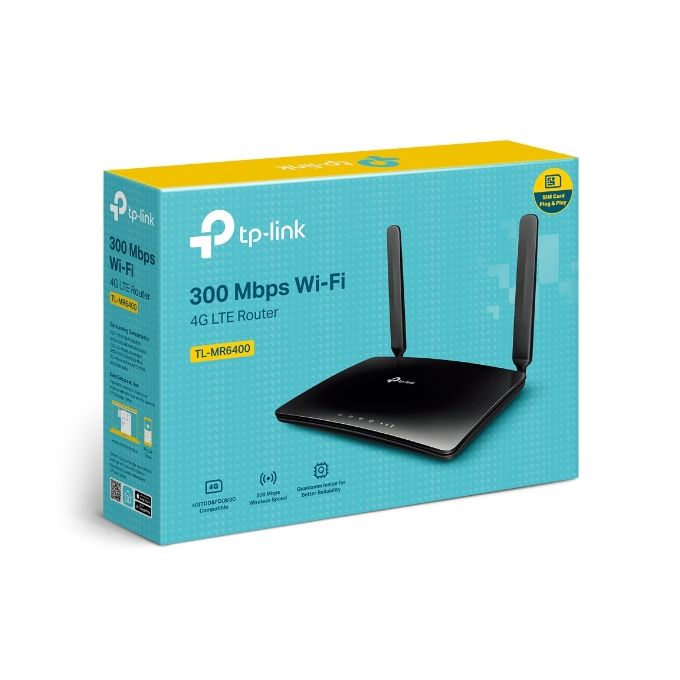 TP-Link 300 Mbps Wireless N 4G LTE Router - Black