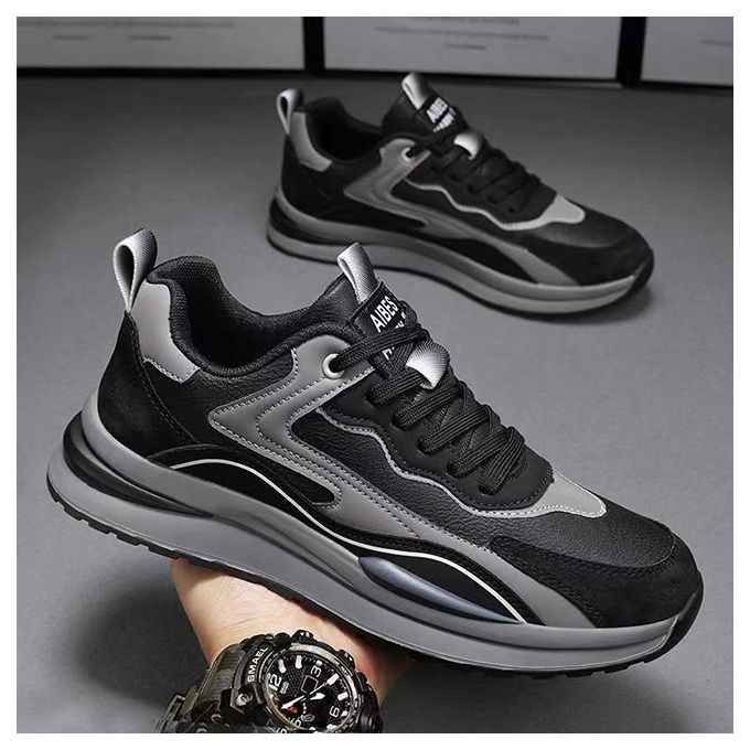 Fashion Men's Sneakers Men's Casual Shoes Men's Loafers Sneakers For Men - Black